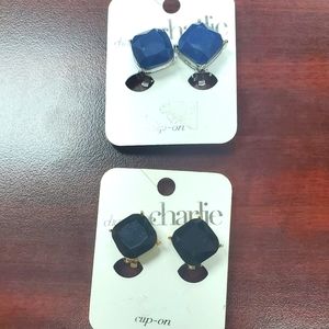 Black & Blue clip ons